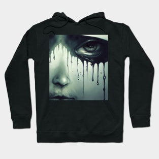 Woman with black eyemask Hoodie